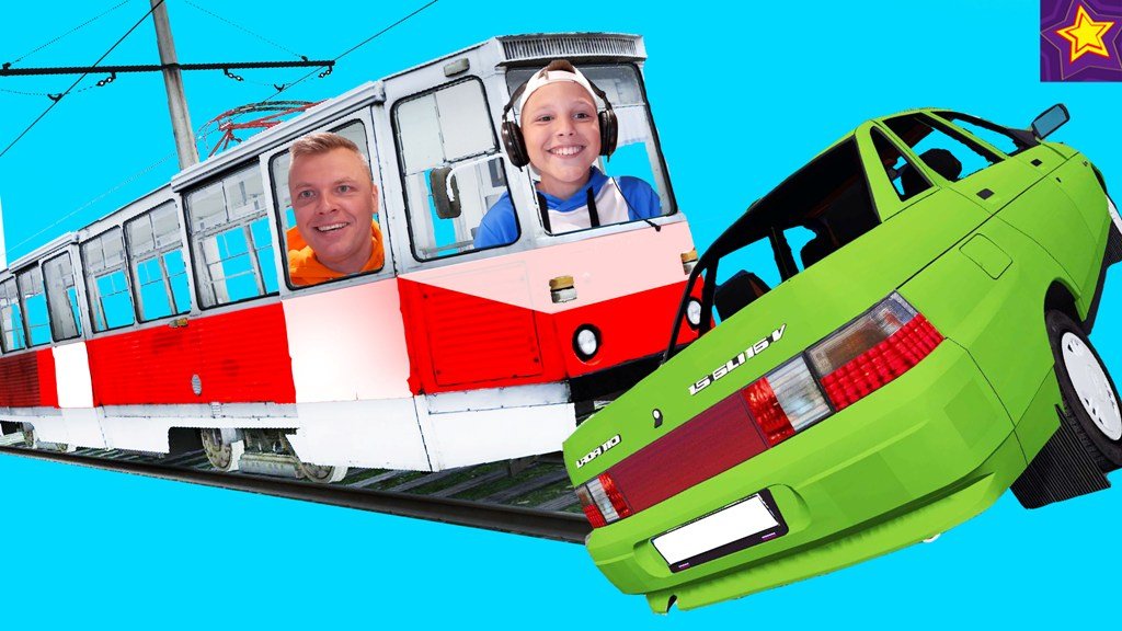 Едем на ТРАМВАЕ по городу НАТКНУЛИСЬ на ЛАДУ!!! Летсплей от Игорюшины Игруши