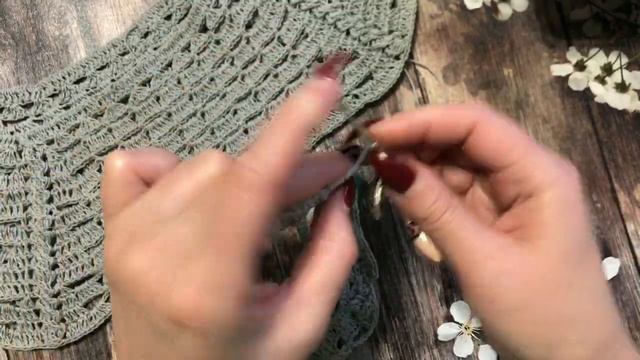 Вязаное платье крючком.Вязание крючком для начинающих.Кокетка реглан.Азиатский росток.Часть 1