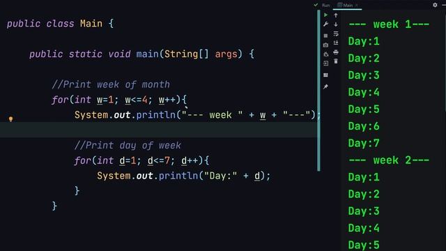 Java tutorial -  nested loop