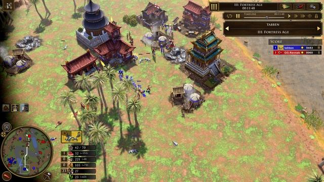 Age of Empires 3- Ottoman Vs China | GG.Revnak Vs Tabben | Aoe3 DE | Definitive Edition | UHD смотреть онлайн