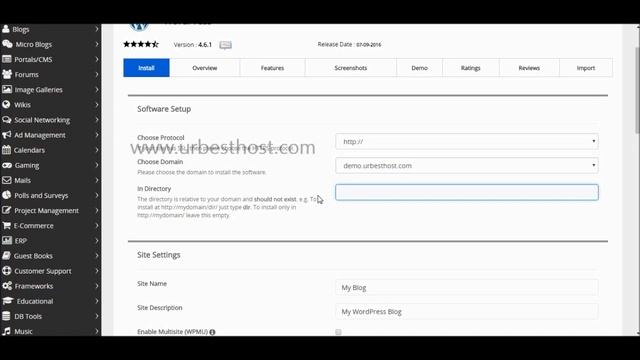 How to Install WordPress using Softaculous смотреть онлайн