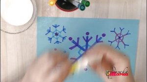 Как нарисовать снежинку.