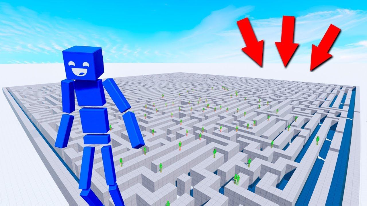 КАК ИЗ НЕГО ВЫБРАТЬСЯ? САМЫЙ ОГРОМНЫЙ ЛАБИРИНТ С АРМИЕЙ ЗОМБИ! УГАР И БЕЗУМИЕ В FUN WITH RAGDOLLS смотреть онлайн