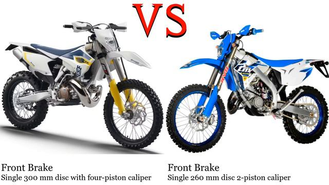 Husqvarna TE 410 vs TM Racing EN 125 Test specification comparison смотреть онлайн