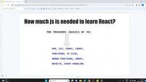 How much JavaScript is required before React? How much JavaScript before React in Hindi #2023