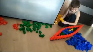 баржа (грузовой корабль) из конструктора bauer кроха