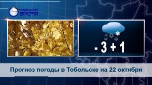 ПОГОДА В ТОБОЛЬСКЕ на 22 октября