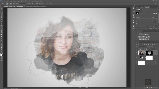 Photoshop Tutorial | Paint Brush Stroke Effect ( Portrait ) смотреть онлайн