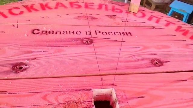 Садовая мебель (лавочка) из катушки своими руками!!!! смотреть онлайн