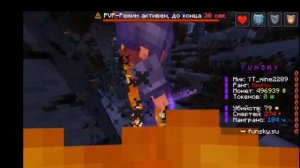 Инвентарь за 10k токенов на funsky в майнкрафт +пиона