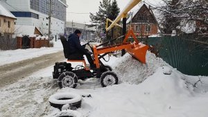 самодельный мини-погрузчик. двигатель 20лс (Лифан).