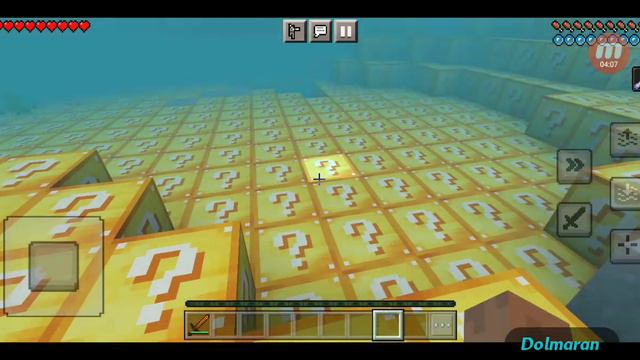 Майнкрафт мир из лаки блоков смотреть онлайн