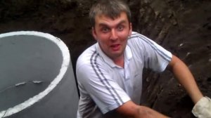Установка колец на слив
