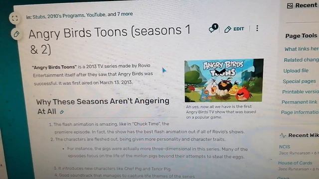 Angry Birds Toons Seasons 1 and 2 is on Best TV Shows Wiki смотреть онлайн