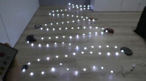 Новогодняя гирлянда для умного дома Tuya MSL2 на адресных светодиодах длинной 10 метров.