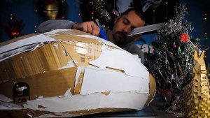 Трёхметровый  робот из картона своими руками. Брут из Фотртнайт / 130 Inches cardboard robot DIY