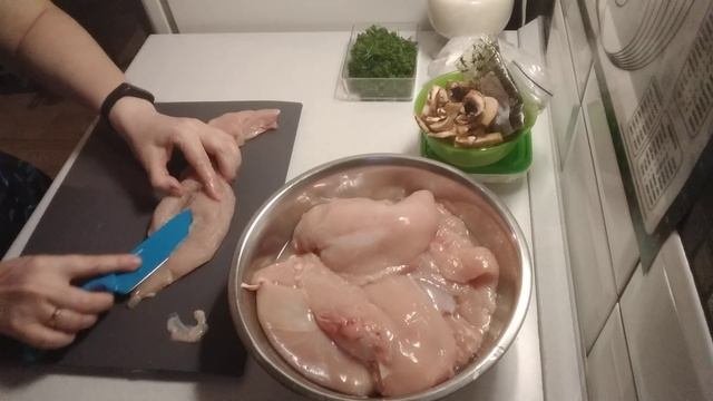 Заготовка полуфабрикатов на Новый год.