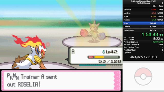 Pokémon diamond any% glitchless(Eng) 3:44:02 смотреть онлайн