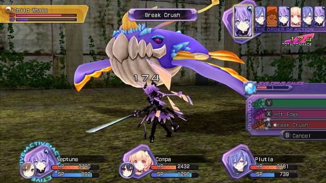 Hyperdimension Neptunia Re;Birth 1 PC Risky Boss: Whale Child смотреть онлайн