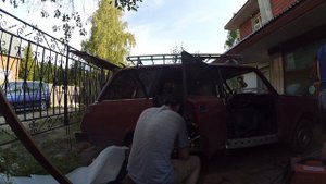 Ремонт Ваз 2104 /3 часть/ (варим пороги)