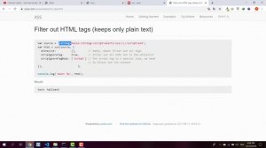 How to filter input fields and protect them from xss injection Using Node js (Streamlined video)