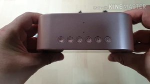 yAyusi S2 Double Mirror Bluetooth Speaker Support FM Clock Rose Gold(UNBOXING)