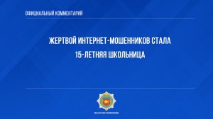 Жертвой интернет-мошенников стала 15-летняя школьница