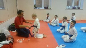 Вручение синего пояса по КУДО