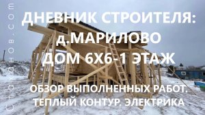 Дневник строителя: д.Марилово, дом у озера 6х6-1 этаж. Новый обзор строительства каркасного дома.