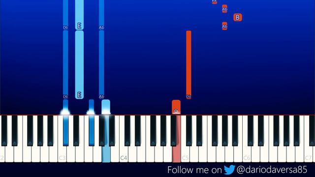 Alex and the Dragon - Minecraft Song - Zamination (Piano Tutorial)