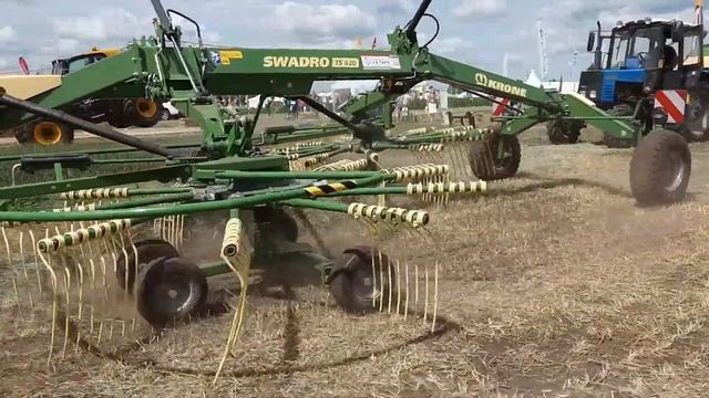 Двухроторный валкователь Krone Swadro 620 TS с укладкой массы на сторону