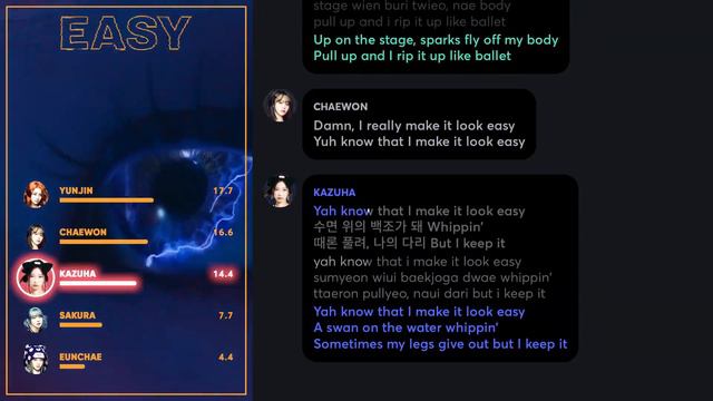 LE SSERAFIM - EASY (Line Distribution + Lyrics Karaoke) PATREON REQUESTED смотреть онлайн