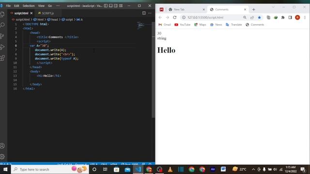 JavaScript Data Types Tutorial in Hindi / Urdu