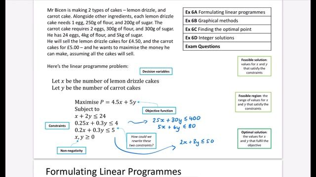 Linear Programming 1 • Formulating linear programmes • D1 Ex6A • ? смотреть онлайн
