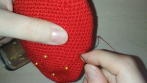Кошелек "Клубника" (вязание крючком) / Crochet Strawberry wallet Tutorial
