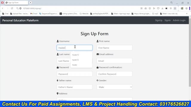 Personalized Education Platform Using Machine Learning in Django Python VU Final Year Project 2023