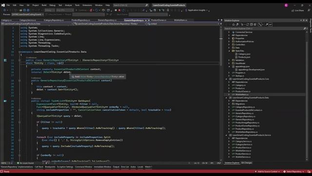 DOTNET CORE Web API using Generic Repository pattern | LSC