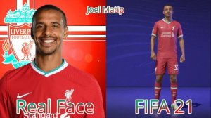 FIFA 21 Liverpool FC Players Faces VS Real Life