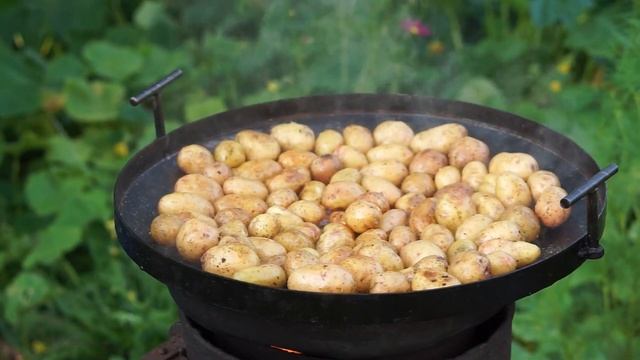 ВКУСНЕЙШАЯ КАРТОШКА на дисковой сковороде | Рецепт моего любимого мужа смотреть онлайн