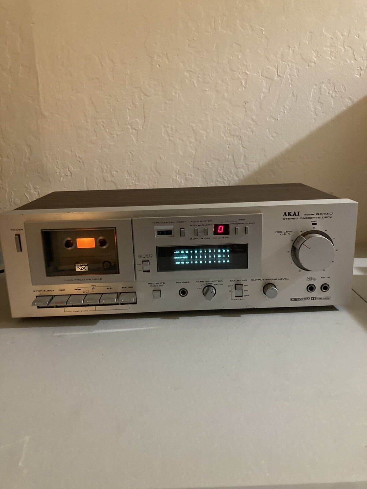 Винтажная стереокассетная дека AKAI GX-M10 Woodgrain Япония-1979-год