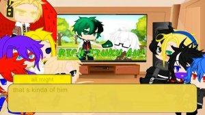 pro heroes and L O V react to dekus au part 1