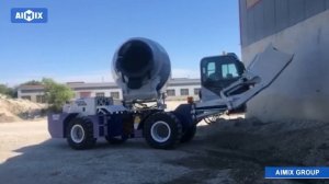 Самоходный бетоносметель с самозагрузкой AS-3.5 отправлен в Россию @aimix853