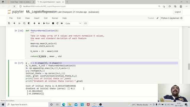 Machine Learning Tutorial||Example-6||Malayalam||Logistic Regression Python Implementation