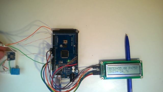 Умный дом. Урок 2 Часть 1. Метеостанция, DHT11, BMP085, lCD дисплей 16*2 смотреть онлайн