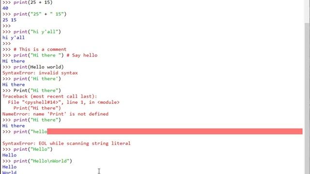 Print Strings Variables смотреть онлайн