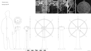 Штурвал. Чертёж. Drawings. Steering wheel H.