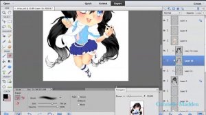 Speed Paint - Chibi Shizuka [Photoshop]