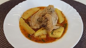 Соус с картошкой и курицей! Отличный вариант вкусного обеда!