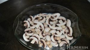 Куриные ножки с шампиньонами в духовке