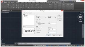 Text Styles AutoCAD 2015